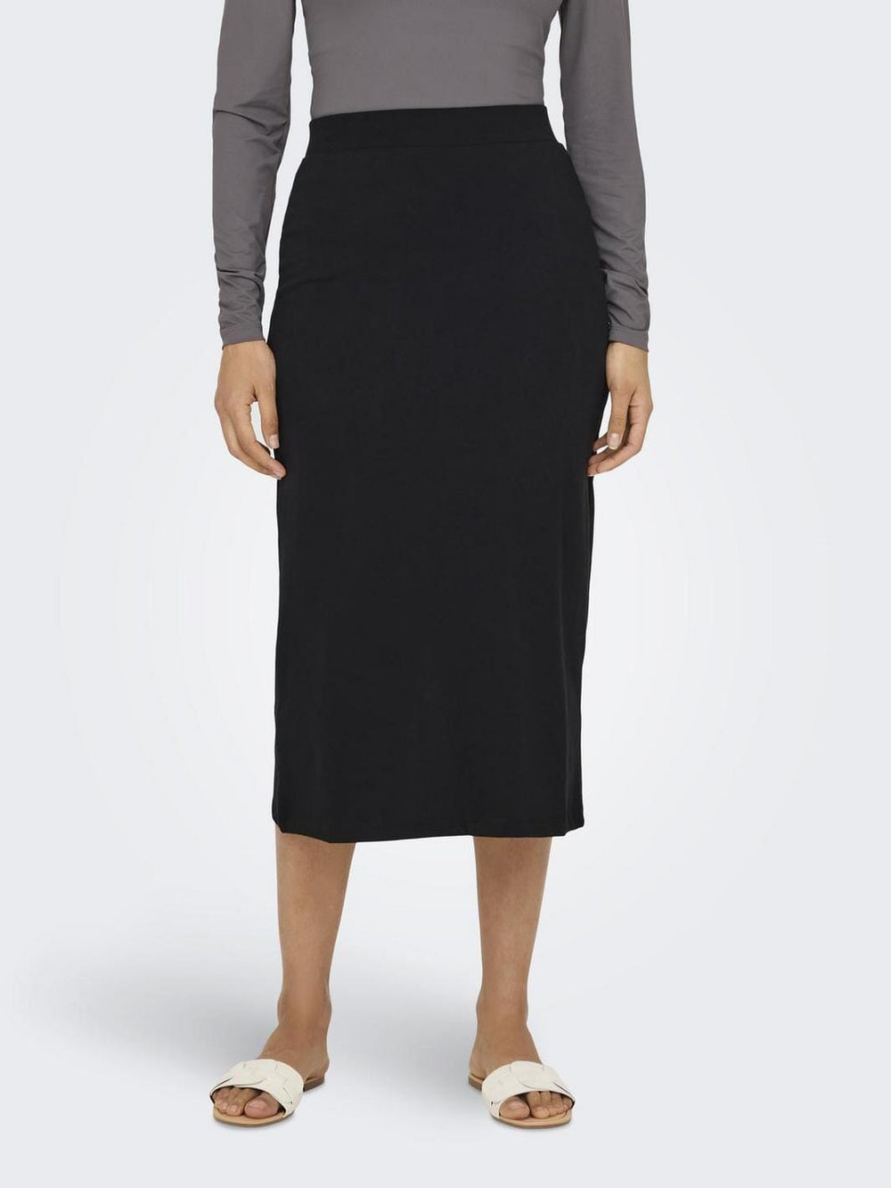 Only - Onlsilvina Skirt Swt - 4569717 Black