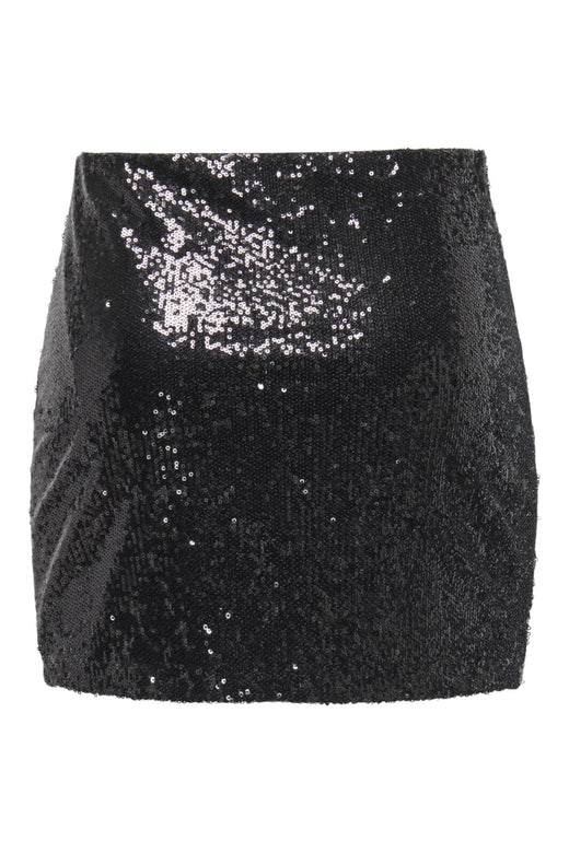 Only - Onlsimone Short Sequins Skirt - 4891797 Black Black Sequins Nederdele 