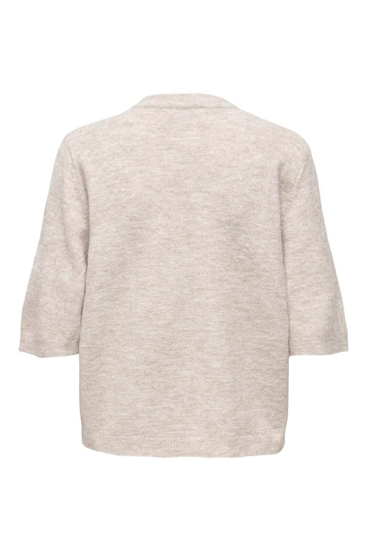 Only - Onlsimoni 2/4 Bow Cardigan Knt - 4959555 Pumice Stone Melange