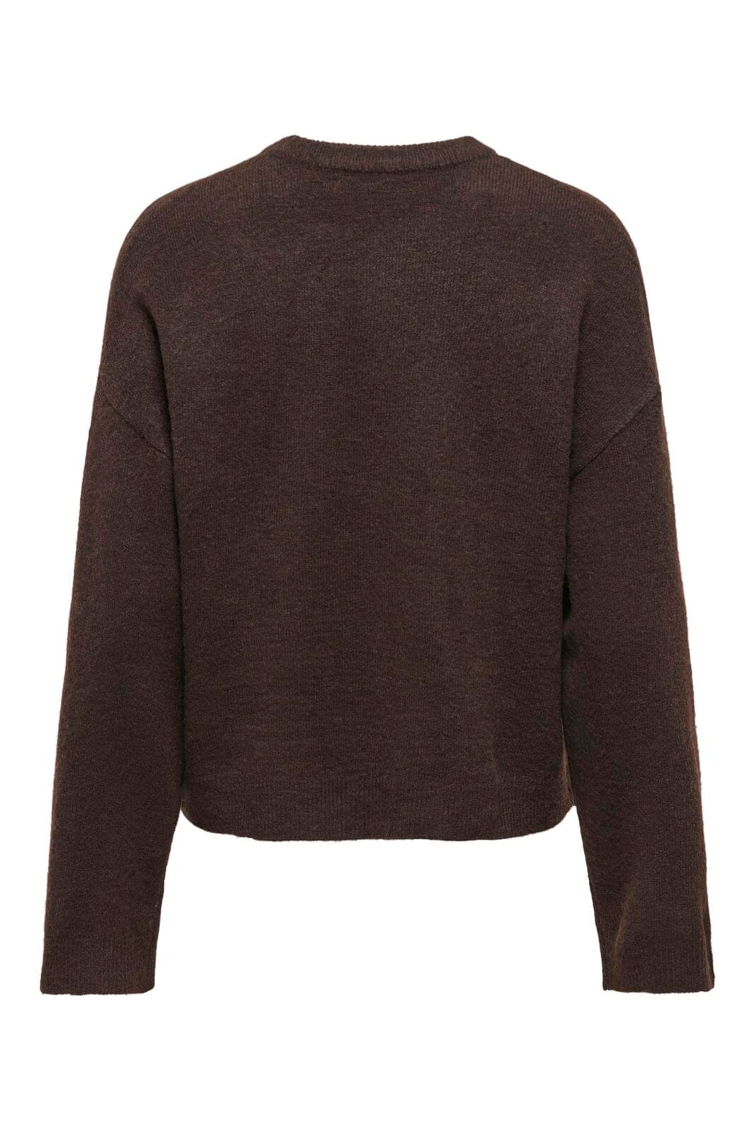 Only - Onlsimoni L/S O-Neck Pullover Knt - 4961584 Coffee Bean Melange