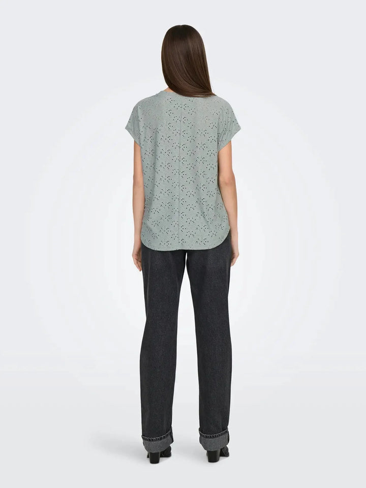 Only - Onlsmilla Life S/S Top - 4732133 Abyss T-shirts 