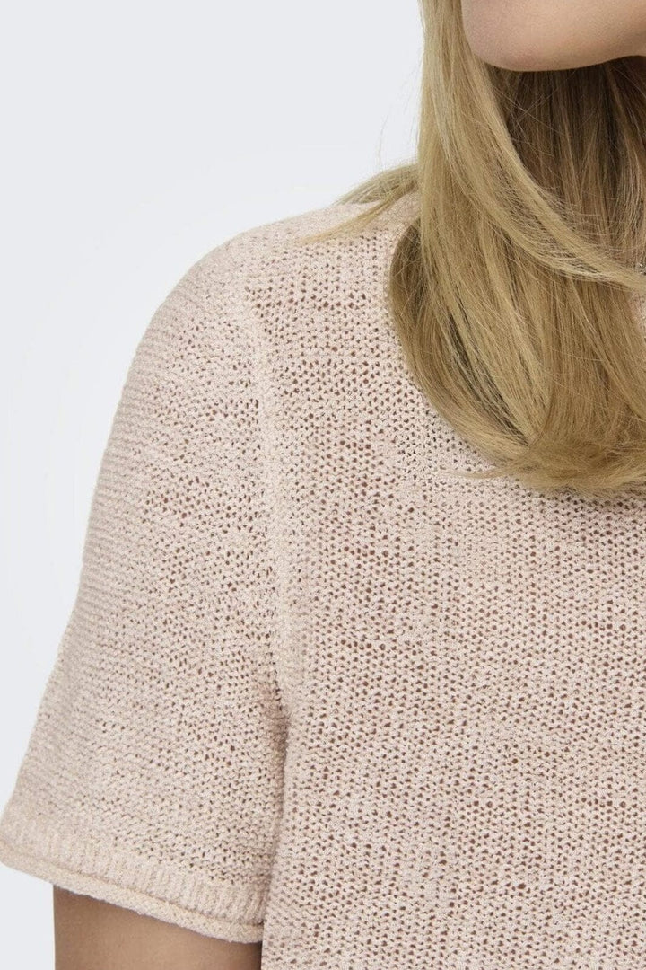 Only - Onlsunny S/S Pullover Knt - 4270899 Pumice Stone