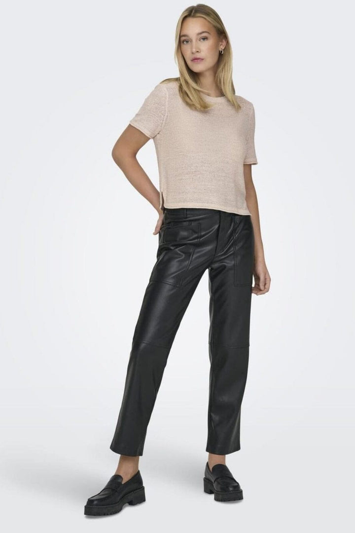 Only - Onlsunny S/S Pullover Knt - 4270899 Pumice Stone