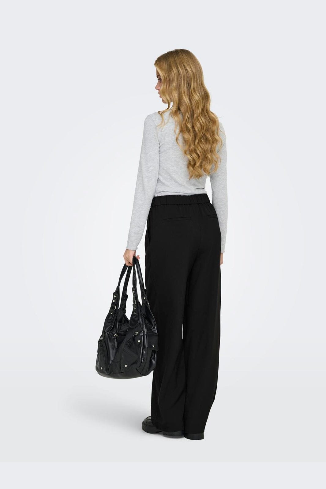 Only - Onlsvea Life Pull-Up Pant - 4957589 Black