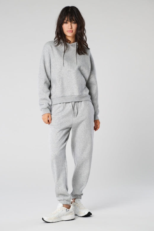 Only - Onlsweat Life L/S Hoodie Pkt Swt - 4509771 Light Grey Melange Sweatshirts 