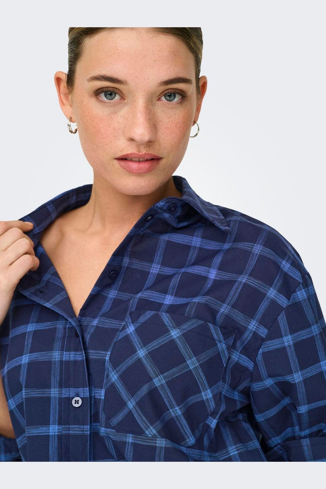 Only - Onltea L/S Shirt - 5055497 Night Sky Tea Check