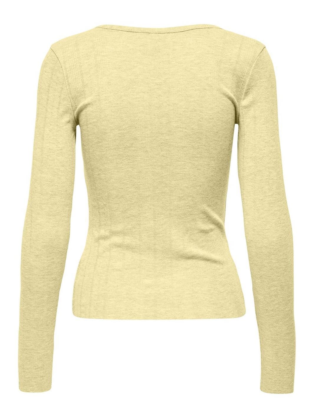 Only - Onltenna L/S Top - 4963256 Pastel Yellow