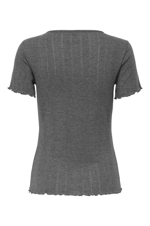 Only - Onltenna S/S Top - 4910558 Dark Grey Melange