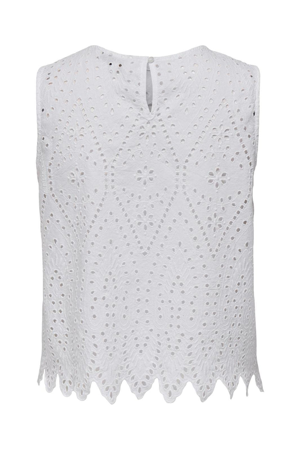 Only - Onltulum Sl Emb Top - 4695468 Bright White Bright White Emb.