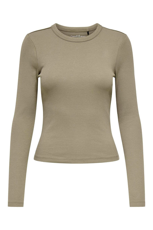 Only - Onlval L/S O-Neck Top - 4983075 Walnut