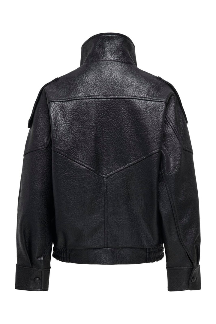 Only - Onlvani L/S Faux Leather Jacket - 5090365 Black