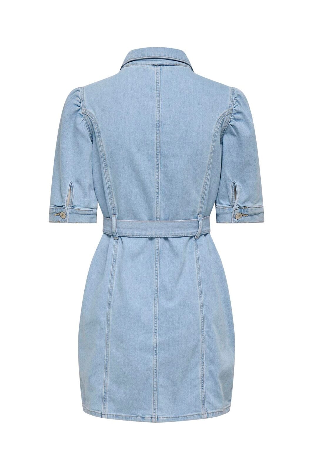 Only - Onlvibbe Ss Belt Dress Akm - 4995540 Light Blue Denim