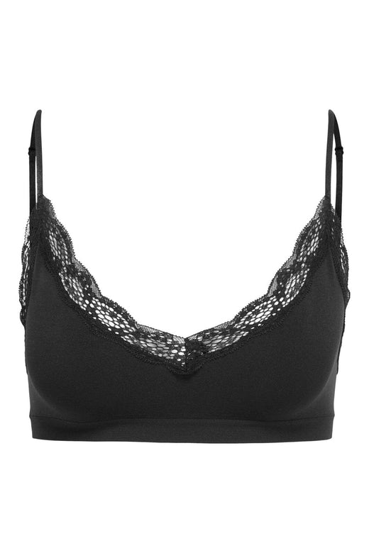 Only - Onlvicky Lace Scoop Neck Bralette Acc - 4928269 Black