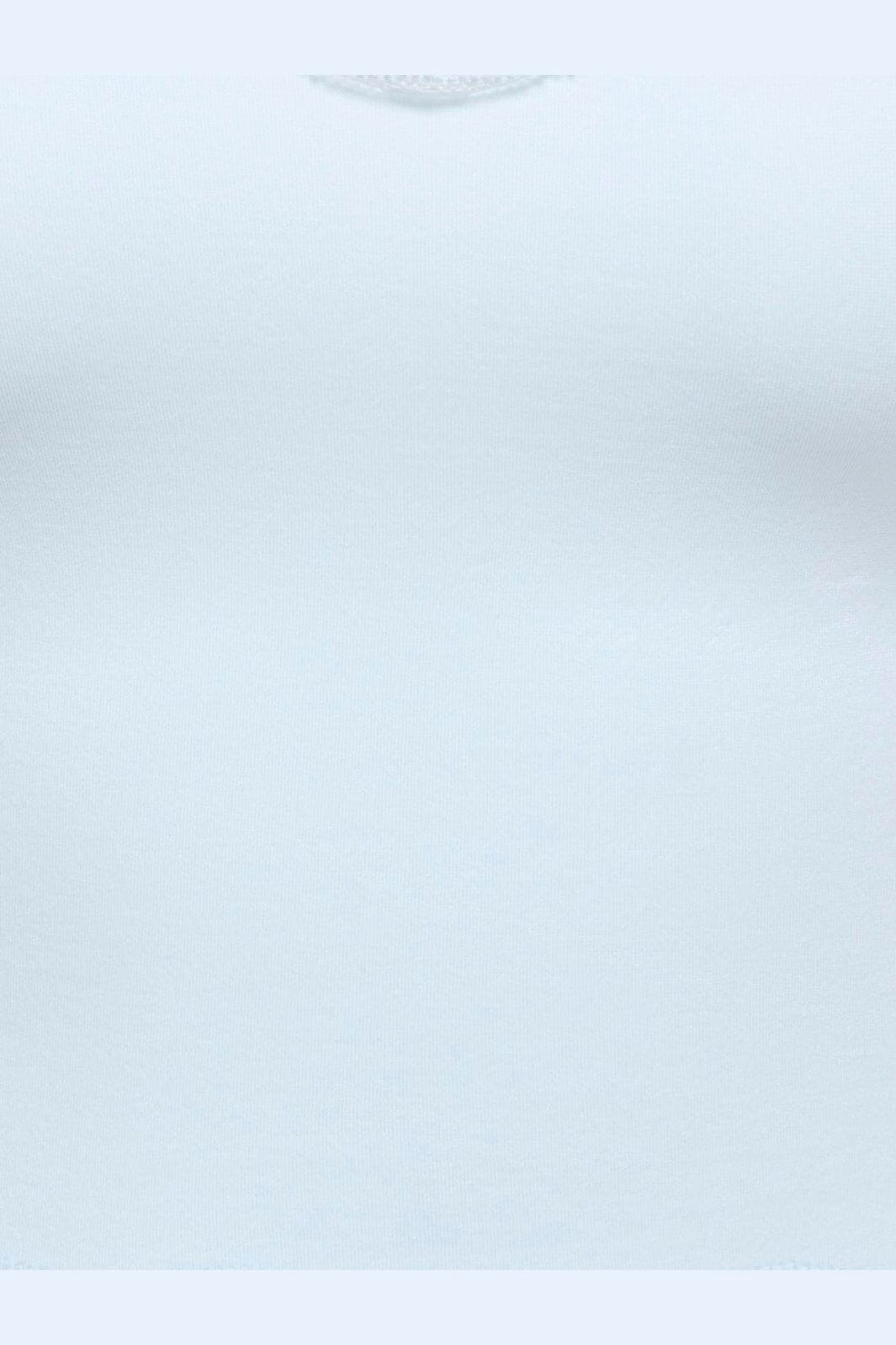 Only - Onlvicky Lace Seamless Cropped Top - 4928684 Ancient Water