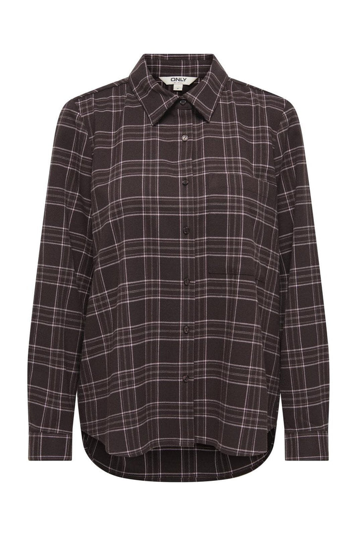 Only - Onlwren Check Shirt - 4970194 Black Checked Forge