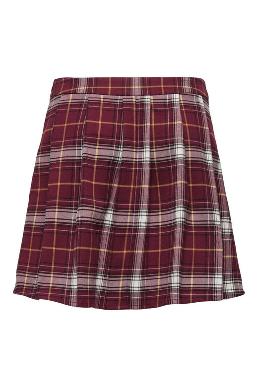 Only - Onlwren Check Short Skirt - 4970179 Syrah Checked Pulse