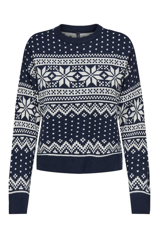 Only - Onlxmas Threea Pullover Knt - 4857772 Night Sky W. Birch