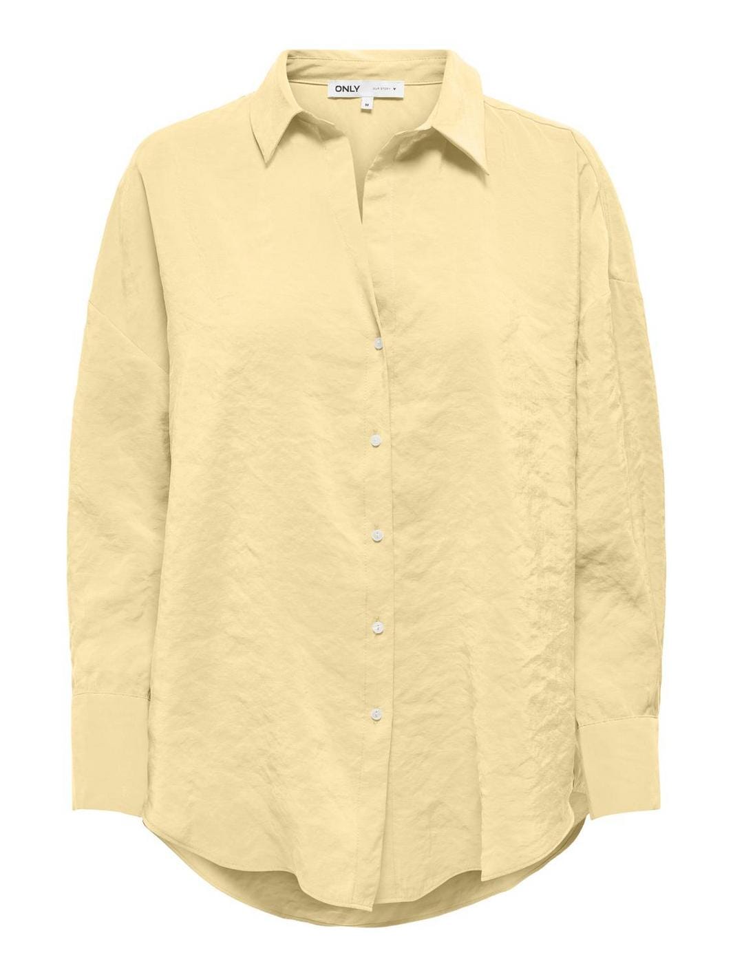 Only - Onlzazima L/S Loose Shirt - 4943667 Double Cream