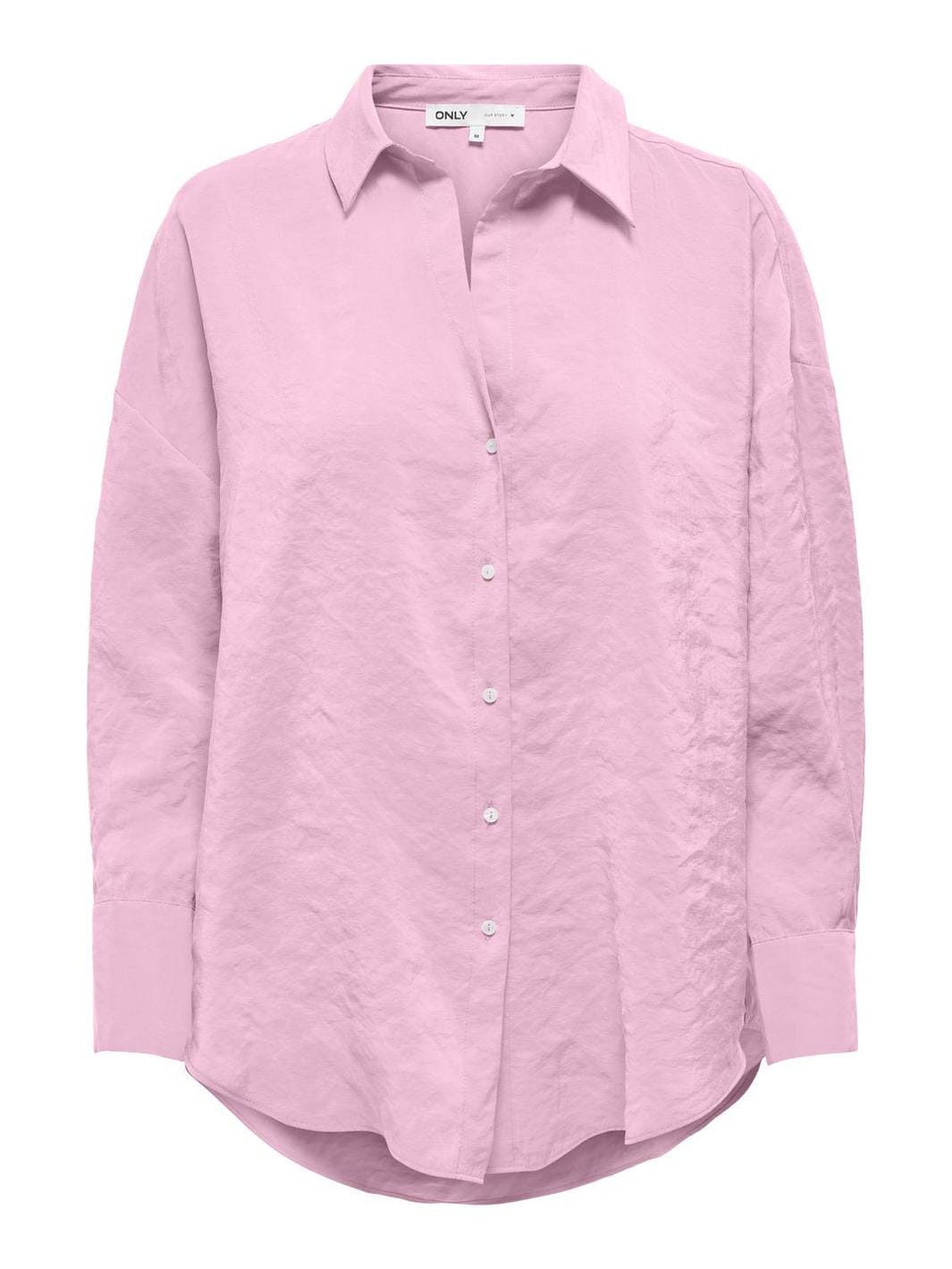 Only - Onlzazima L/S Loose Shirt - 4943670 Pink Lady