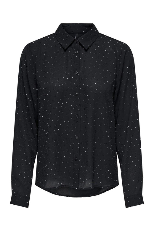Only - Onlzeke L/S Stud Shirt - 4850703 Black Allover Studs