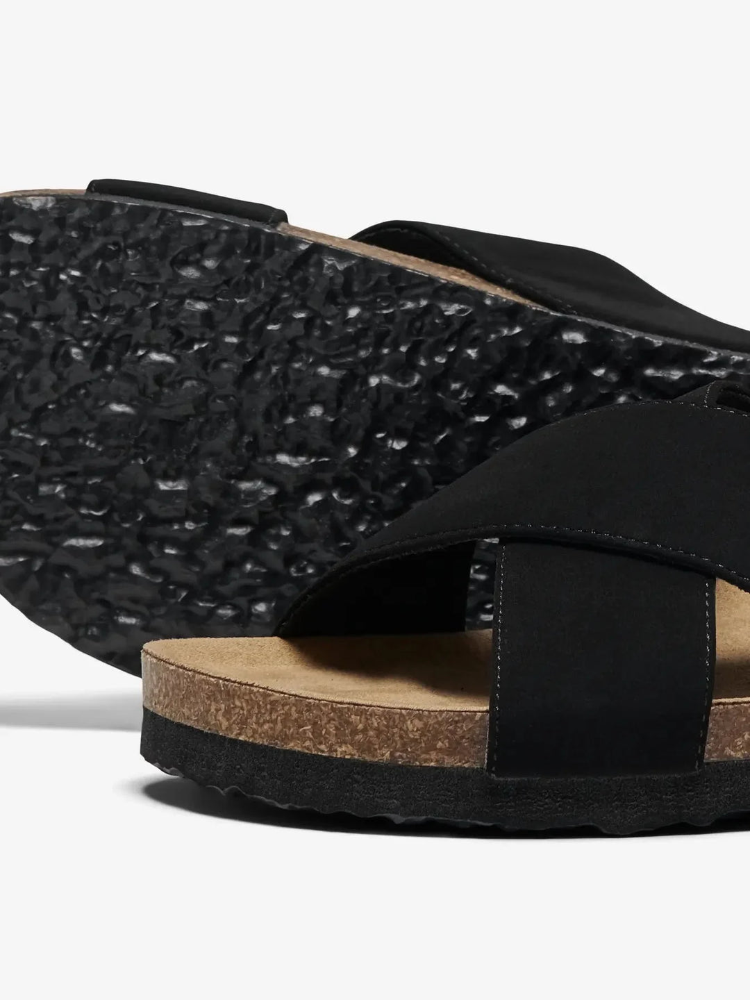 Only Shoes - Onlmaxi Madison-1 Cross Pu Nubuck - 4588127 Black Sandaler 