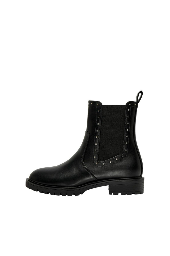 Only Shoes - Onltina-13 Studded Chelsea Boot - 4565590 Black