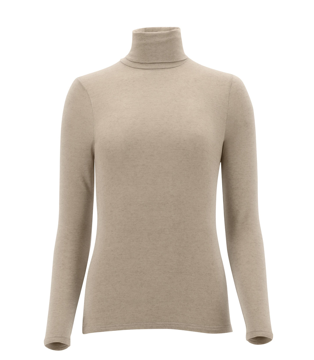 Oroblu - Oroblu Perfect Line Cashmere Turtleneck Top Vobt67057 - Beige Top 