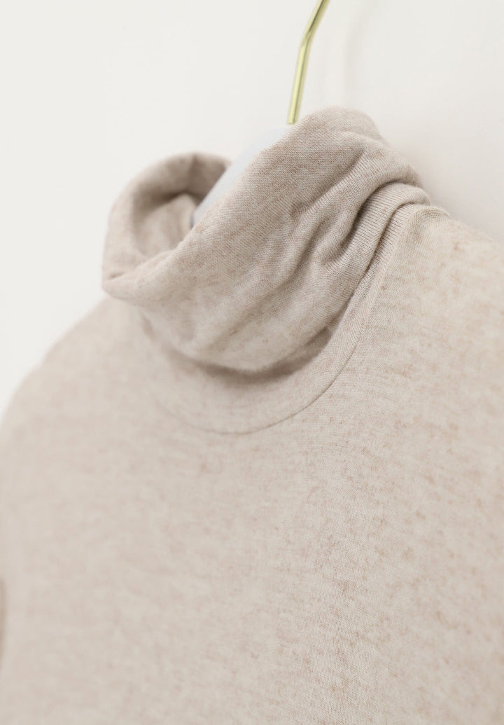 Oroblu - Oroblu Perfect Line Cashmere Turtleneck Top Vobt67057 - Beige Top 