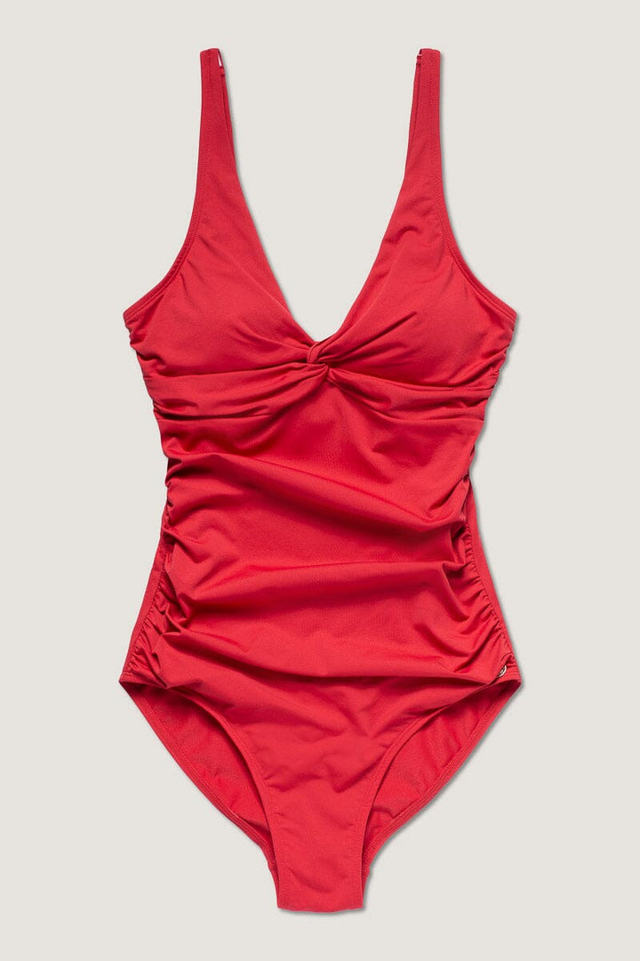 Panos Emporio - Simi Solid Swimsuit Recycled Swimsuit Pews2129-570 - Lipstick Red
