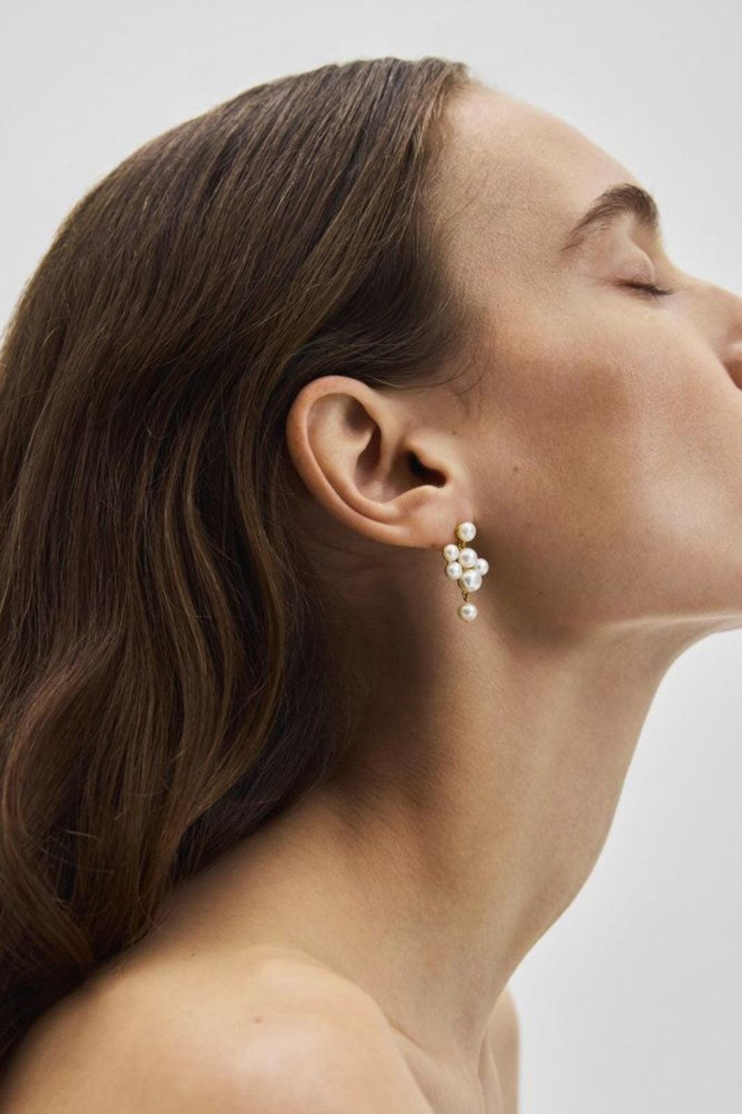 Pernille Corydon - Blossom Earrings e-510-gp - Gold Øreringe 