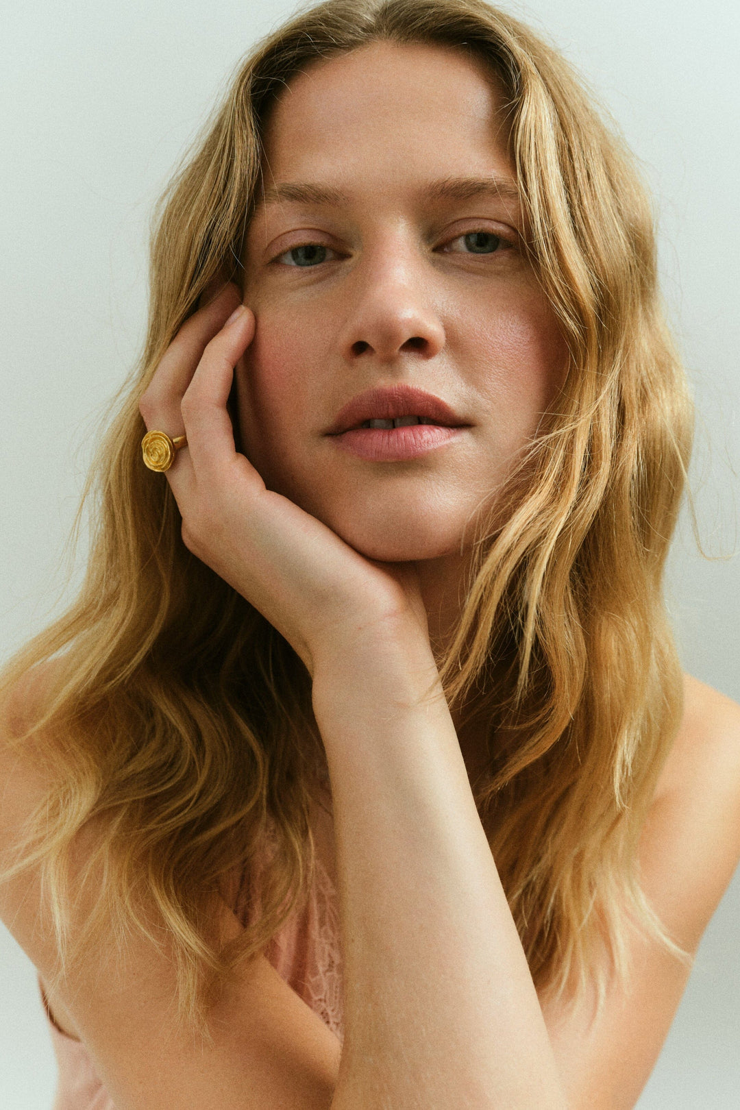 Pernille Corydon Jewellery - Rose Ring r-537-gp-59 - Gold Plated Recycled Sterling Silver Ringe 