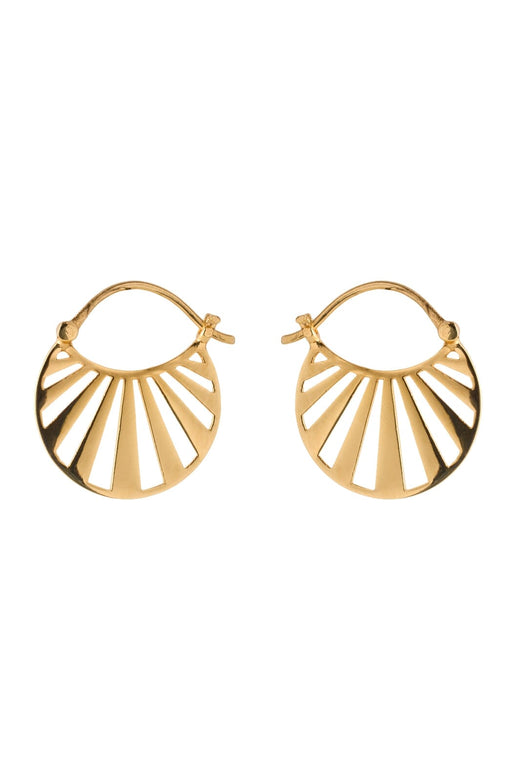 Pernille Corydon Jewellery - Small Misty Light Earrings - Golden Øreringe 