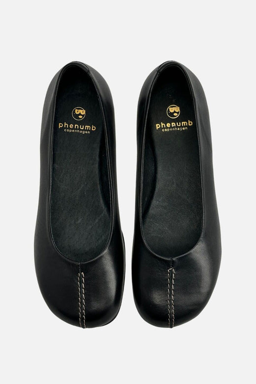 Phenumb Copenhagen - Whisbare Leather Pb-Wb - Black Ballerinaer 