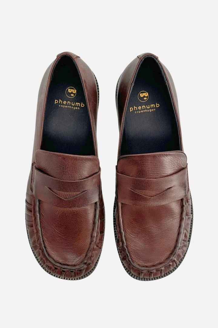Phenumb Copenhagen - Whisper Wide Leather Pb-Ww - Ebony Loafers 