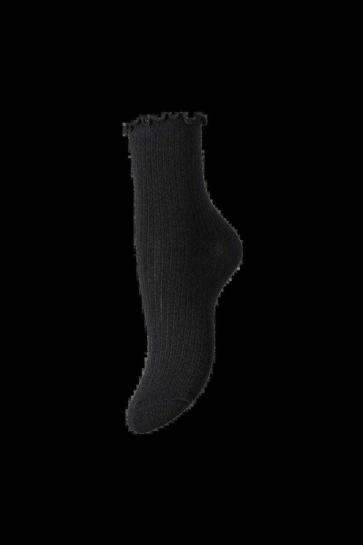 Pieces - Pcafia Socks - 4661794 Black Strømper 