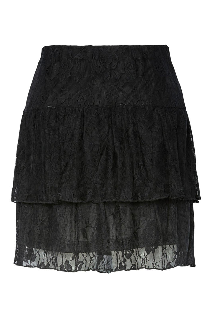 Pieces - Pcalice Lace Short Skirt - 4862806 Black