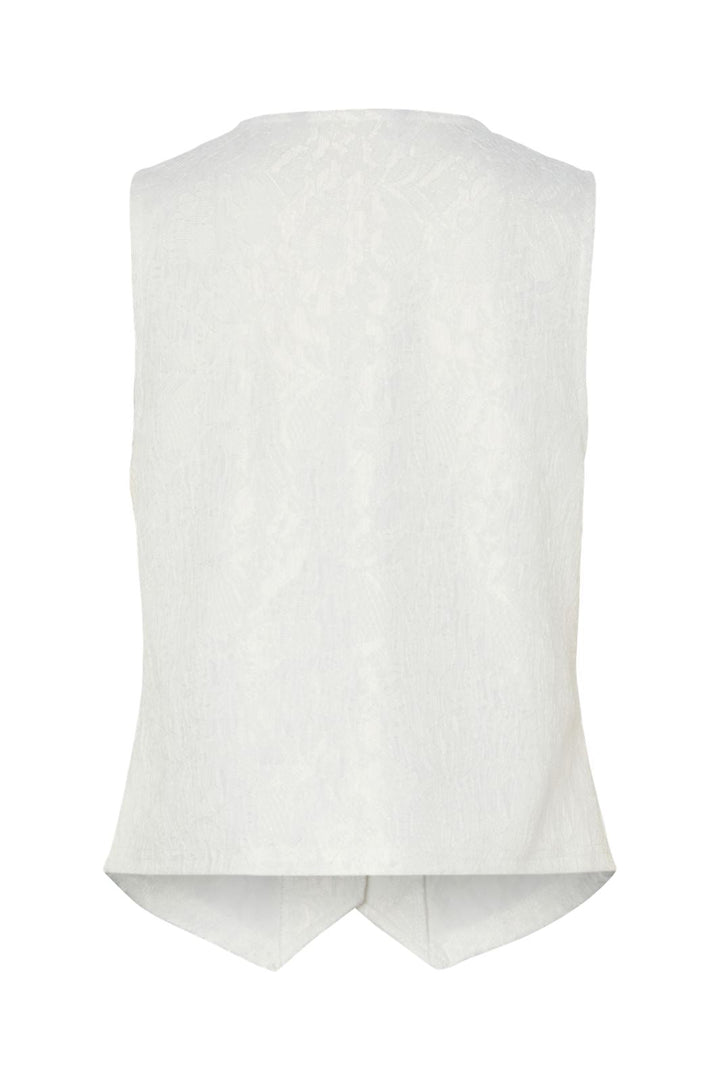 Pieces - Pcandy Sl Lace Vest Kca 17161624 - 4871327 - Bright White