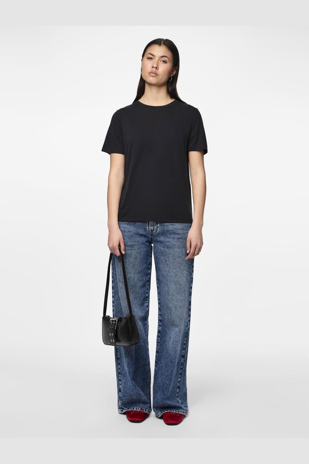 Pieces - Pcanora Ss Tee - 4551802 Black