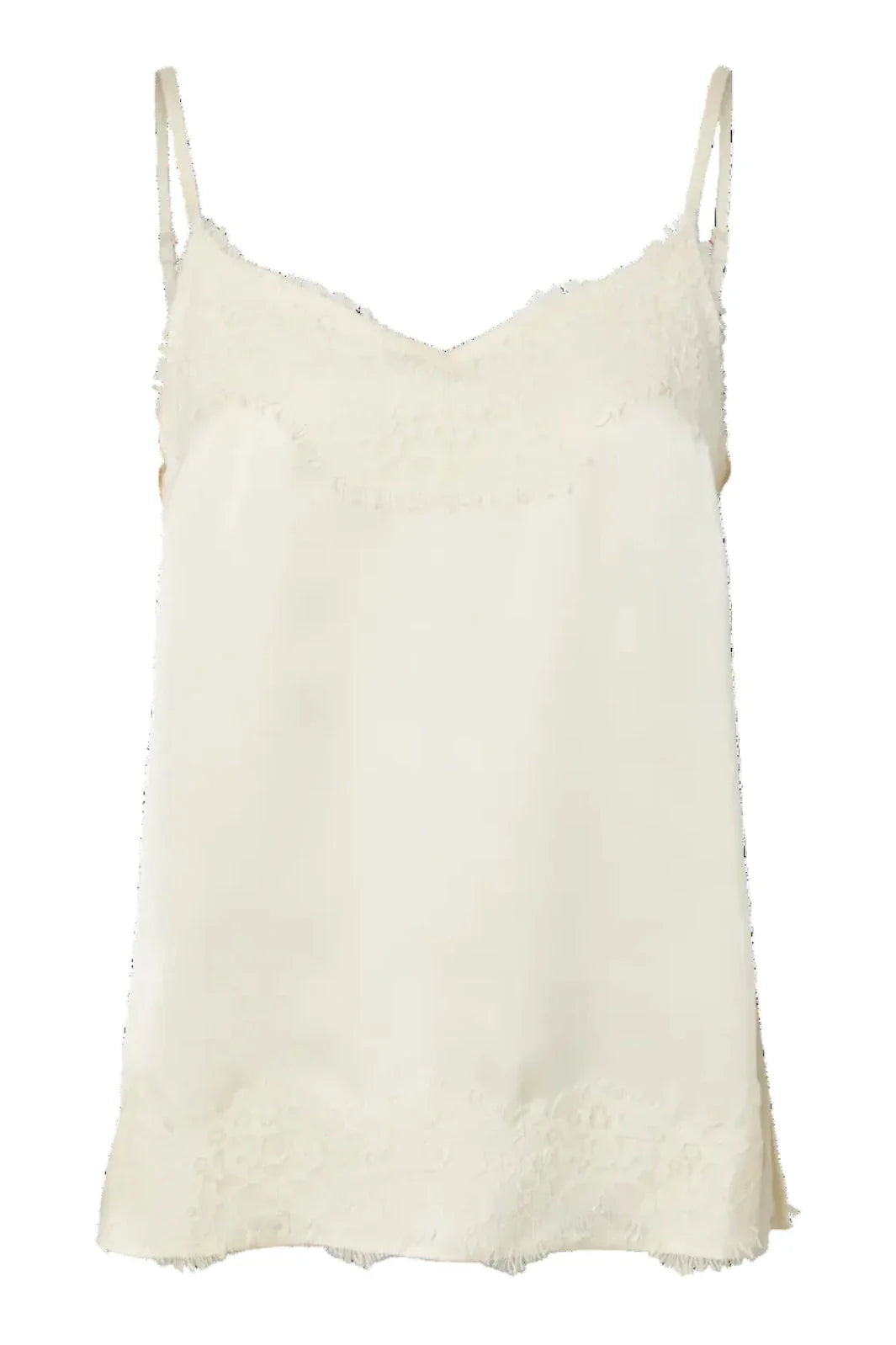 Pieces - Pcariel Sl Lace Detail Top Pp - 5049060 Birch Toppe 