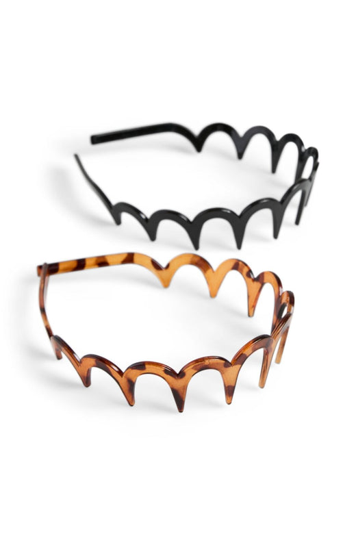 Pieces - Pcatta A Hairband 2-Pack - 5074043 Chicory Coffee Black Hårbånd 