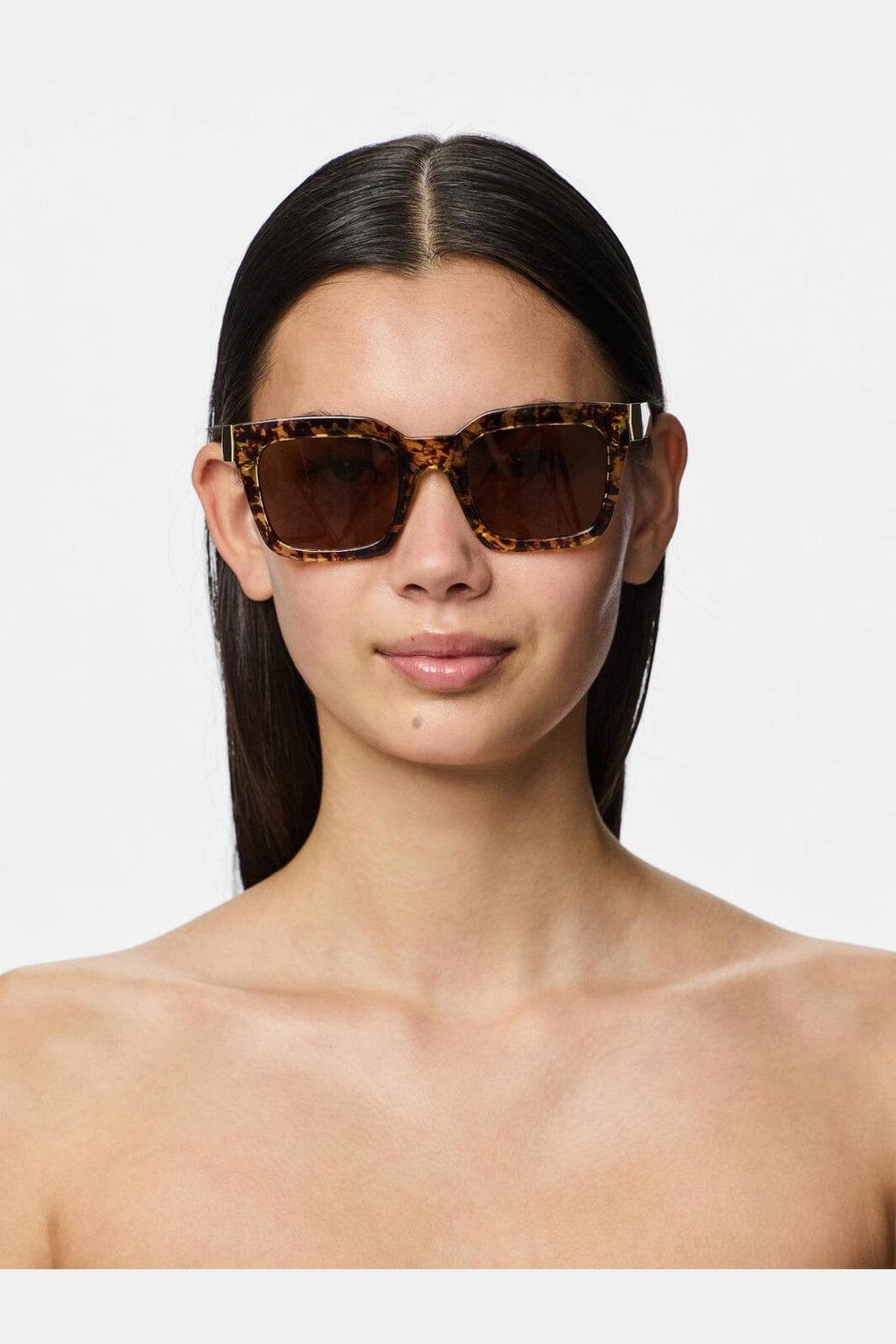 Pieces - Pcballa Sunglasses - 4657619 Brown Sugar Turtle