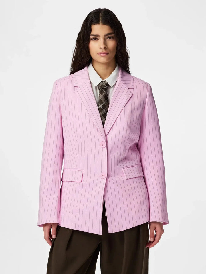 Pieces - Pcbellis Blazer - 4964382 Roseate Spoonbill White Blazere 
