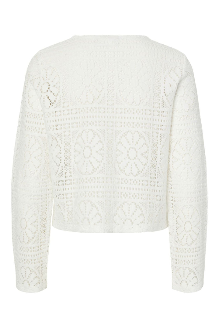 Pieces - Pcbonnie Ls Cardigan - 4938848 Cloud Dancer