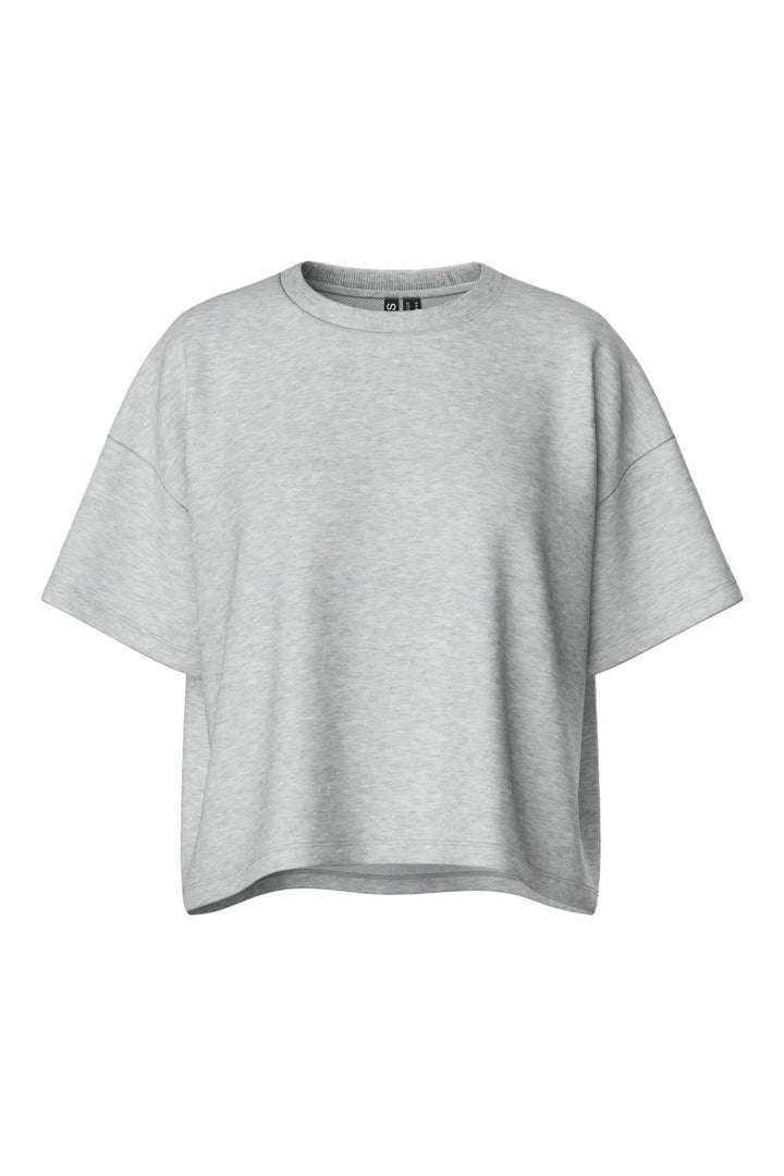 Pieces - Pcchilli Summer 2/4 Loose Sweat - 3746036 Light Grey Melange