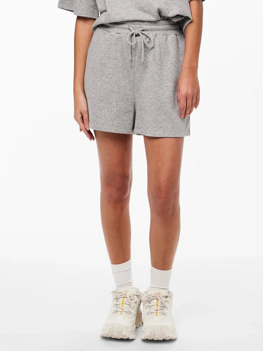Pieces - Pcchilli Summer Shorts - Light Grey Melange 