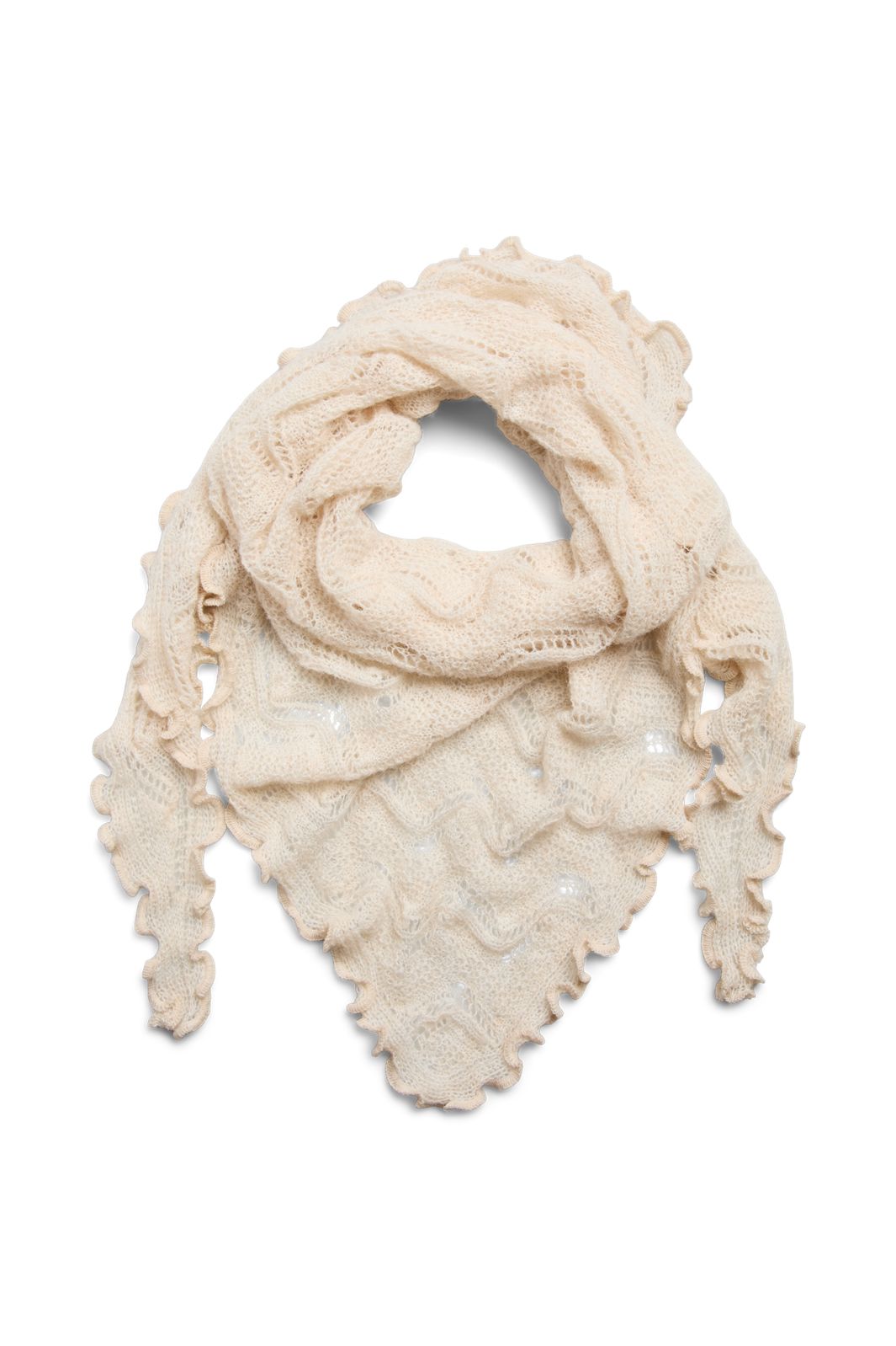 Pieces - Pcestelle Triangle Scarf - 5165338 Whitecap Gray