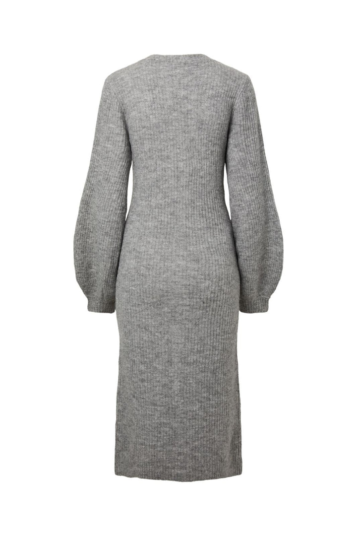 Pieces - Pcfaly Ls Knit Dress - 5120263 Light Grey Melange