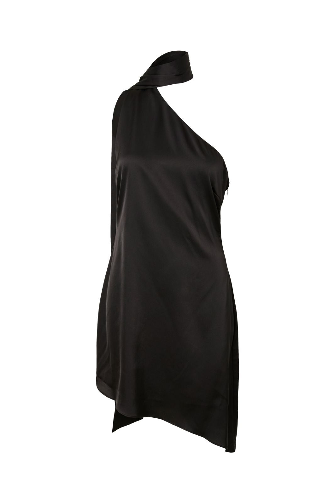 Pieces - Pcfesta Sl Satin Dress - 5127994 Black