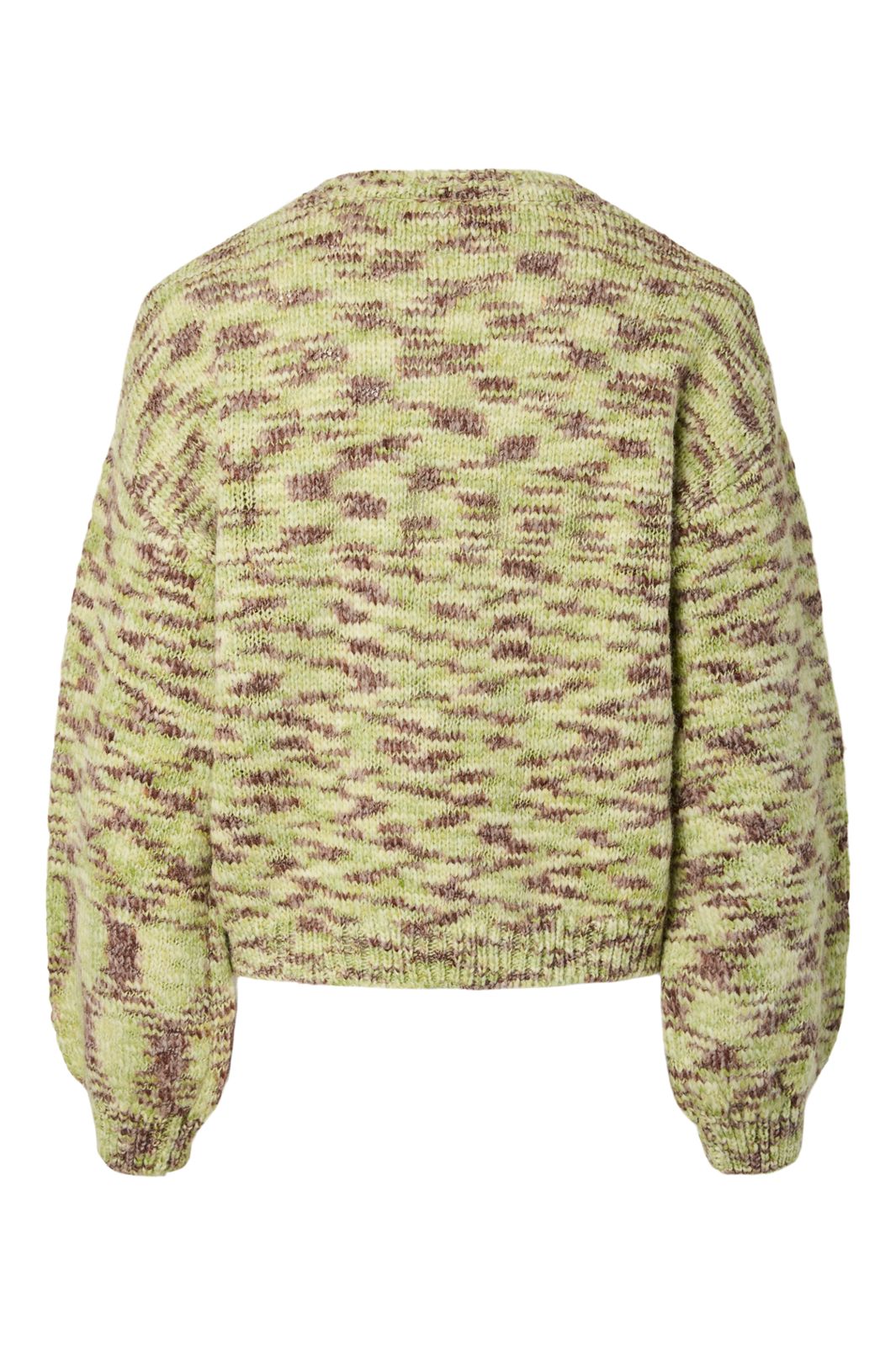 Pieces - Pcfilla Ls O-Neck Pullover Knit - 4985485 Sphagnum Melange