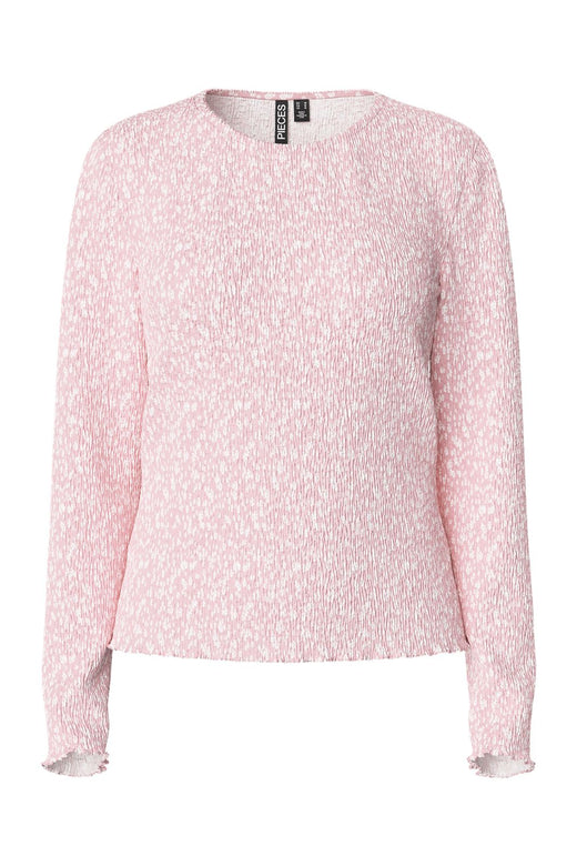 Pieces - Pcflora Ls Top - 4640501 Roseate Spoonbill Flower